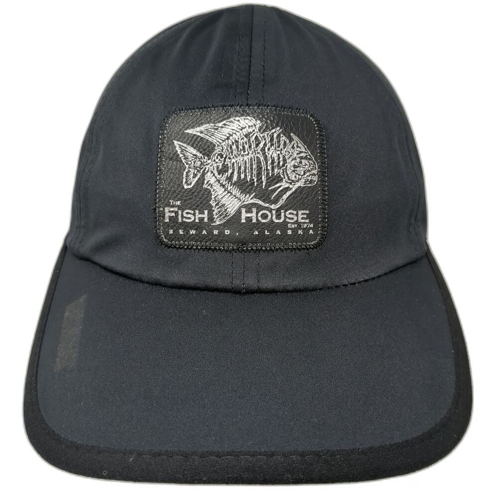 Drift Creek Outdoors Baseball Cap Black One Size Fish House Seward Alaska Hat